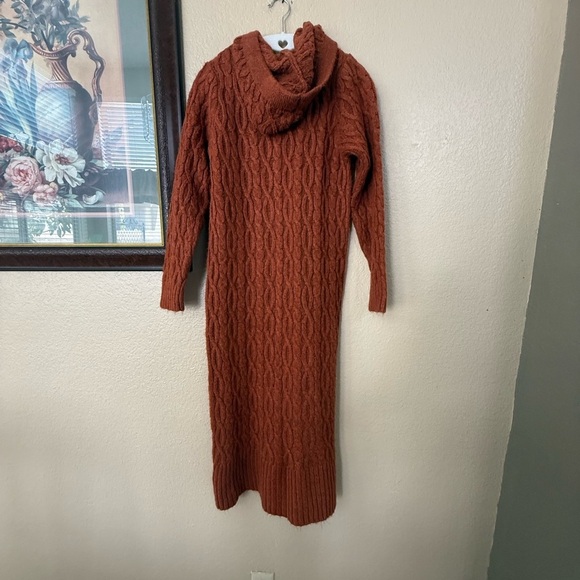 by Anthropologie Hooded Cable Knit Long Cardigan Size XSmall - Picture 5 of 6